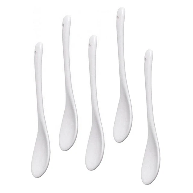 5 PEZZI Porcellana Bianca Uova Leone Ceramica Leone Caffè Leone Dessert Lö8648