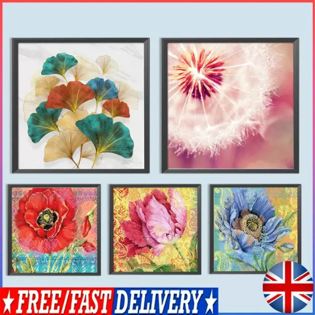 Paint By Numbers Kit On Canvas DIY Oil Art Flower Picture Home Wall Decoration #