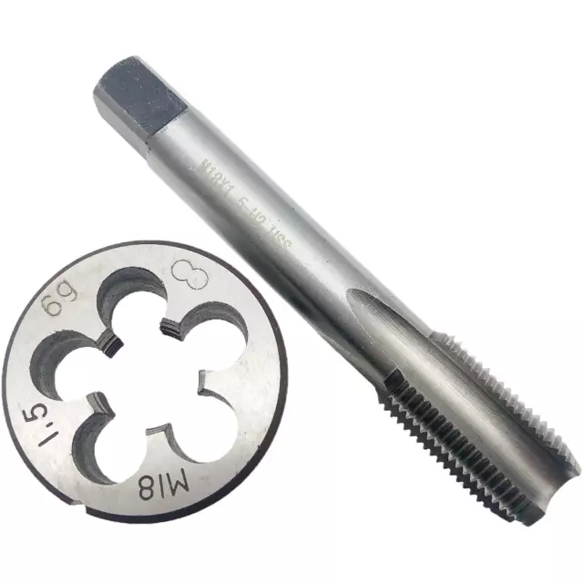M18x1.5 Tap & Die Set RH M18 x 1.5mm Metric Thread Right Hand High Speed Steel