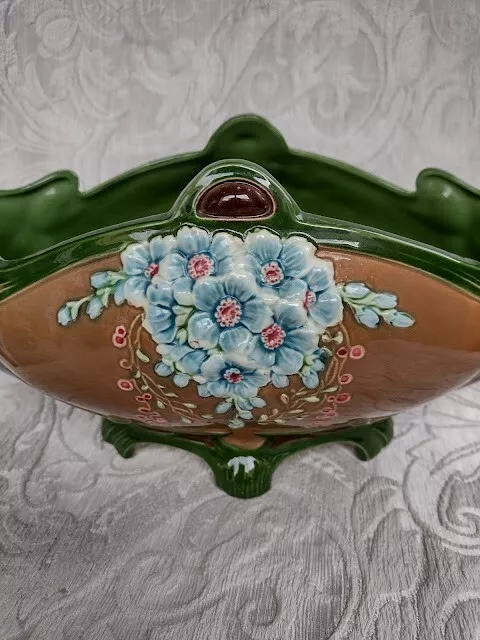 Eichwald Majolica Secessionist Art Nouveau Vaso  Giardiniera Centrotavola c1910
