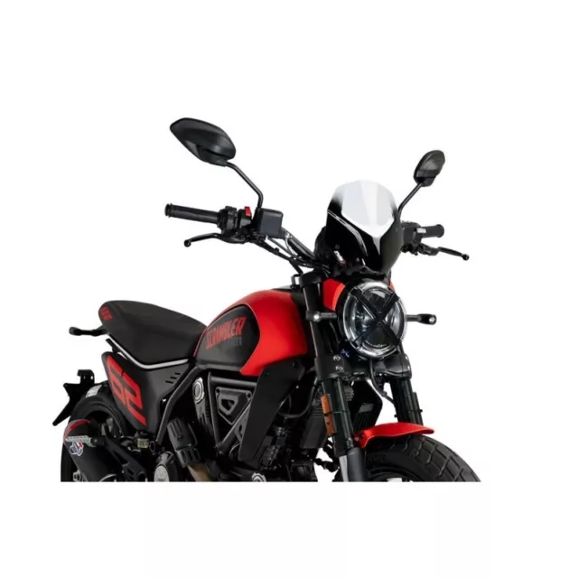 Puig Cupolino Naked. Sport Ducati Scrambler Full Throttle/Icon 2023 Trasparente