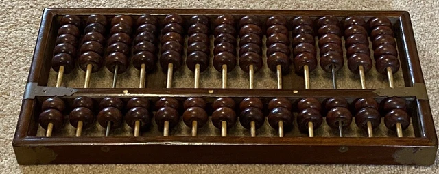 Vintage Abacus Lotus Flower Brand style Chinese 91 Beads