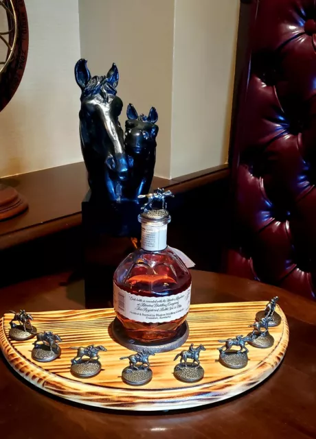 Blanton's stopper display, collectible, cork, horseshoe, Kentucky, bar, bourbon 