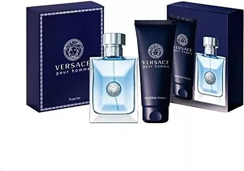 Cofanetto Versace Homme Regalo 100 ml EDT + 100 ml Bagnoschiuma e Shampoo Uomo