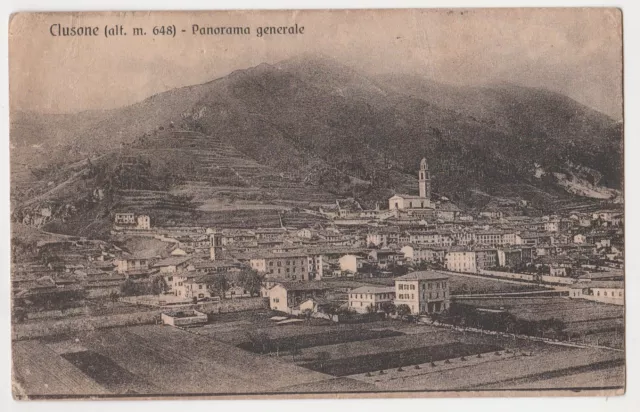 Cartolina - 1917 Clusone Panorama Generale 1105/C