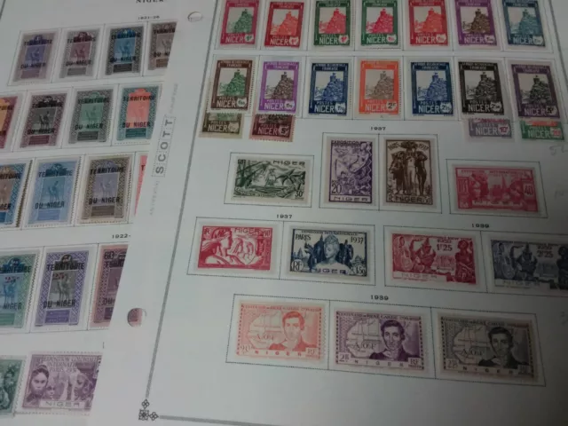 Niger Mint Collection MH Classic French Africa 1921-1939 WLS