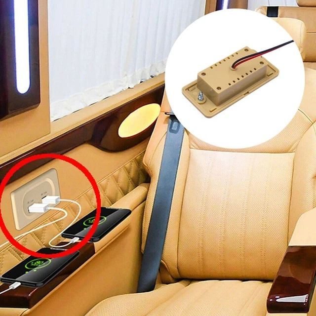 Caricabatterie Auto Doppio USB Presa Uscita Porte 3.1A ABS Veloce Carica