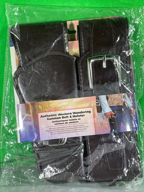 Smiffys Authentic Western Gunman Belt Holster Brown One Size Cowboy Costumes