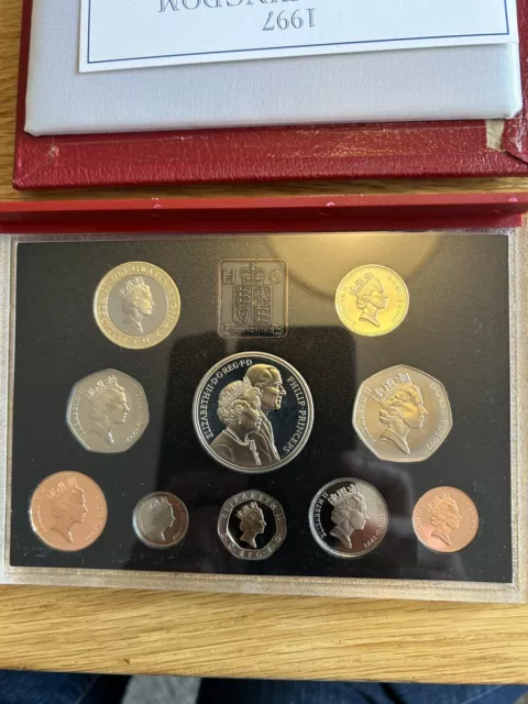 Royal Mint 1997 United Kingdom Deluxe Proof Set Coin Collection