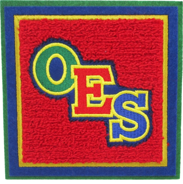 Eastern Star Square Chenille Sew-On Patch [4.75"]
