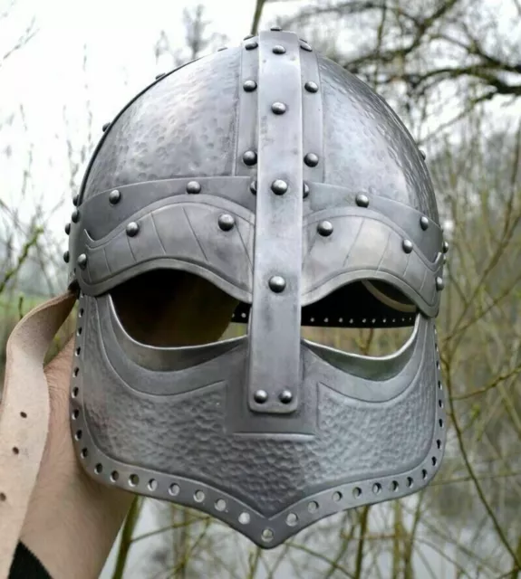 Halloween Replica Antique Helmet Viking Baldur Knight Armor Helmet 18GA SCA LARP