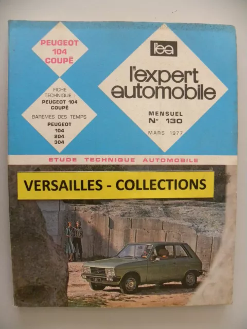 revue technique automobile RTA  PEUGEOT 104 coupé