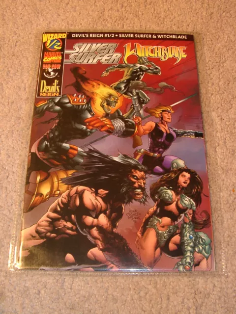 MARVEL Wizard COA, Devil's Reign #1/2 Silver Surfer Witchblade vol.1 #1/2  3/97