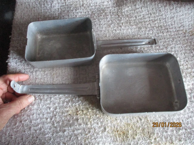Cantine Gamelle Aluminium – Vintage – Années 1950 – Fabrication Française
