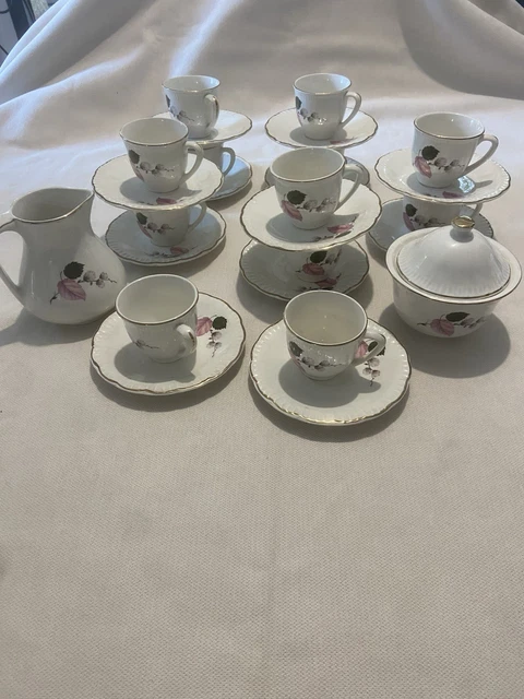 Élégant service à café vintage français DIGOIN