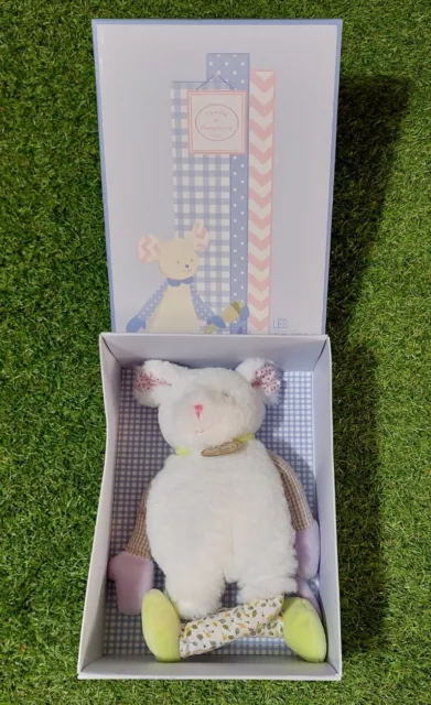 New Boxed Doudou et Compagnie Soft Plush Rabbit Soft Toy Les Choupidoux Blue