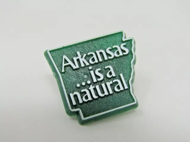 Arkansas Is Natural Pin Vintage Collectible Red