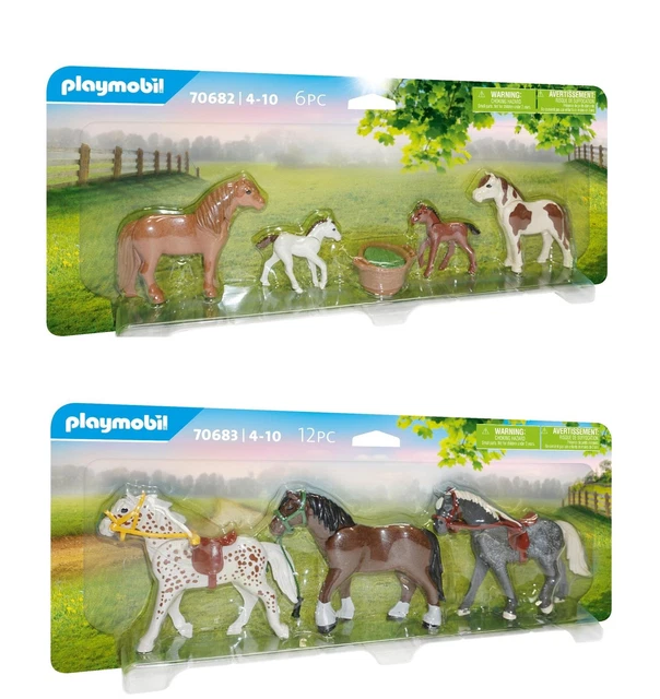 Lot De Pièces Playmobil Western Cheval De Trait - Occasion - Fabriqué En Allemagne