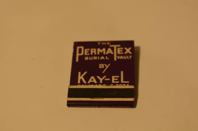 The PermaTex Burial Vault by Kay-El 20 Strike Matchbook