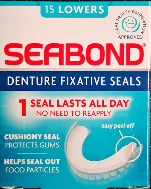 Seabond Zahnersatz Fixierdichtungen | senkt Original 15er-Pack