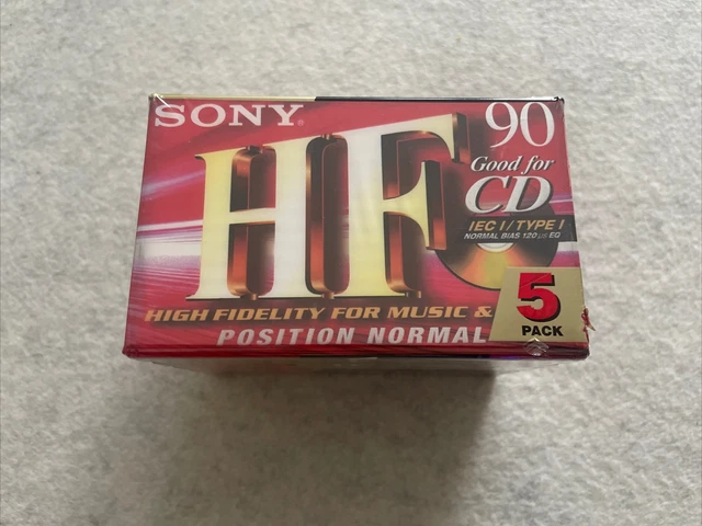 Lot De 3 Cassettes Audio Sony HF C90 - Neuf D'ancien Stock (NOS) - Enregistrables 90 Min
