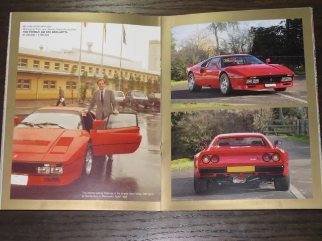 Luxury Sports Cars Auction: Ferrari, Bugatti, Lancia ... etc, Bonhams Booklet