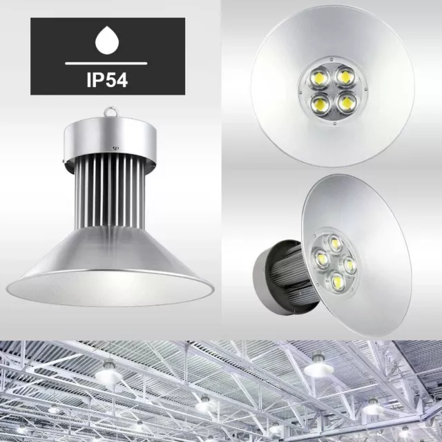 Powerful White LED High Bay Light Commercial Factory Warehouse Industrial Lamp