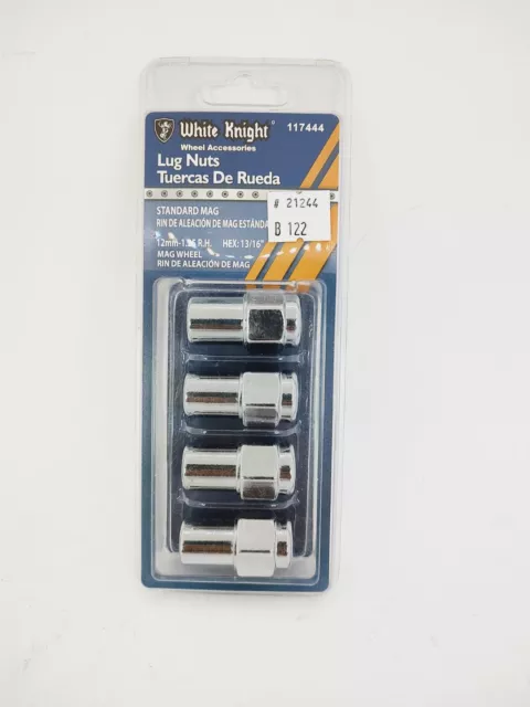 White Knight 117444 12mm-1.25 R.H. 13/16" Lug Nuts Standard Mag