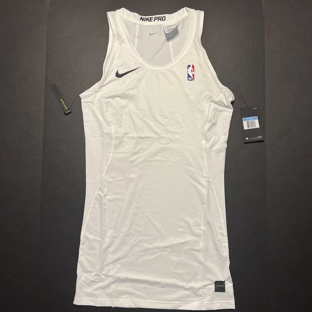 Nike Pro Hyperstrong NBA Compression Padded Tank White Size 3XL Tall  **NEW**