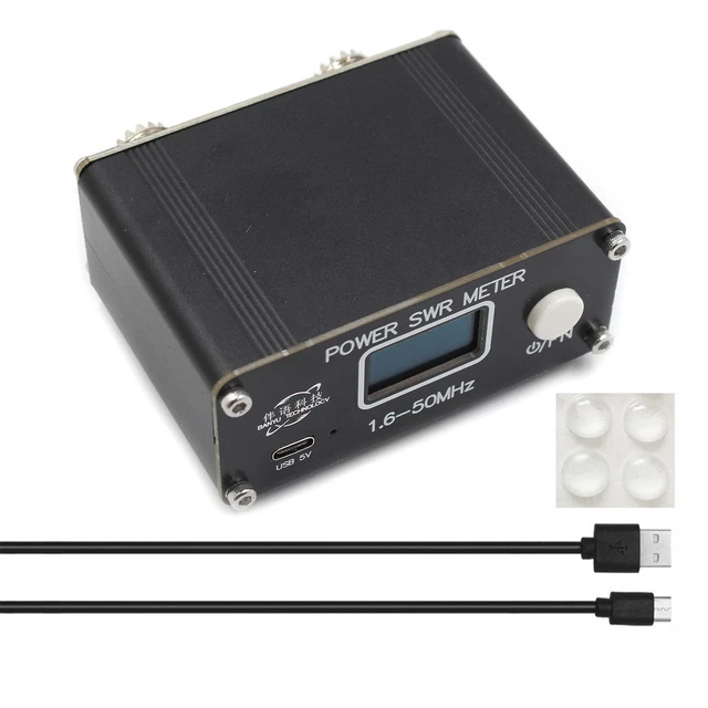 Misuratore di potenza QRP FM/AM/CW/SSB OLED 0,96 pollici 1,6-50 MHz Misuratore di potenza 150 W