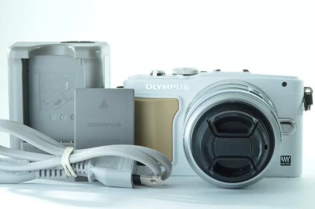 Olympus E-PL5 Mirrorless Digital Camera with 14-42mm Lens (White)