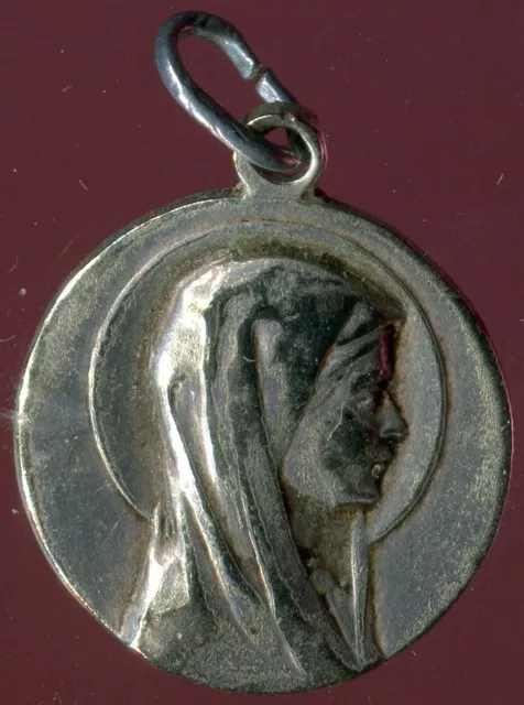 Vintage  Medal Of Our Lady Of Lourdes