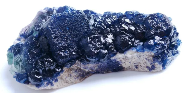 211gNew Find Blue Cube Fluorite CRYSTAL CLUSTER Mineral Specimen/ Inner Mongolia