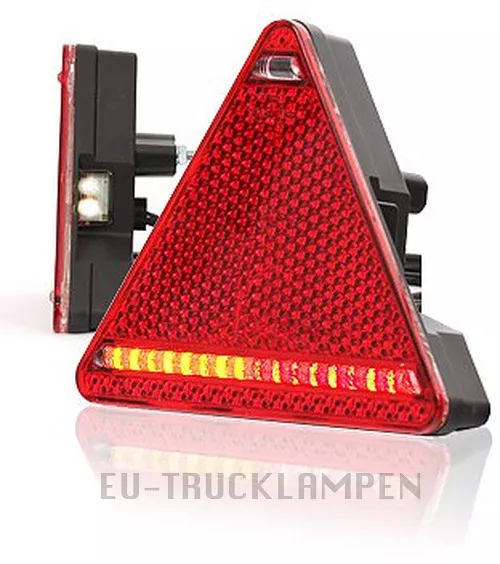 Led Rücklicht Rückleuchte - 4 Funktionen + Reflektor - Uni 12/24 V - Links !!