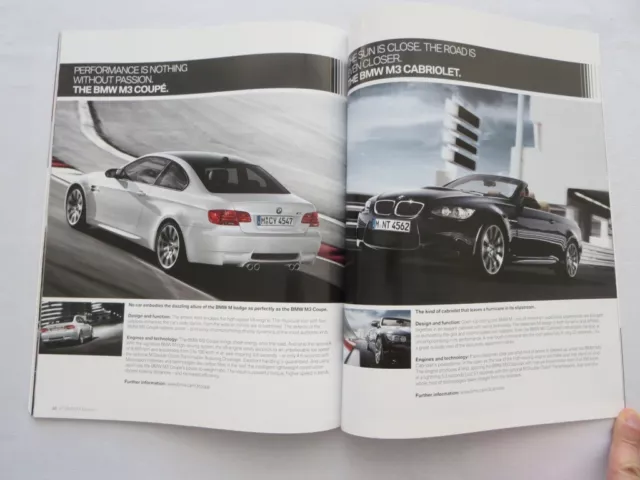 2011 BMW Sales Brochure 1 3 5 6 7 Series X1 X3 X5 X6 M3 X5M Z4 Convertible + 3