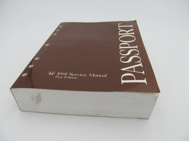 1994 Honda Passport Factory Service Manual, Not Suppliment!