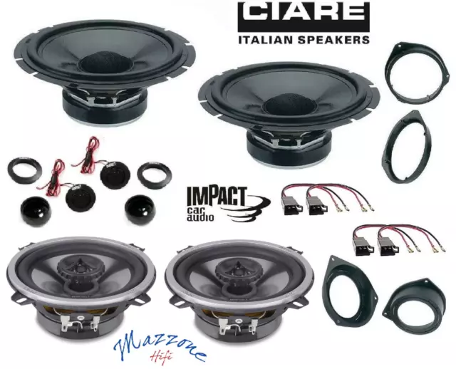 Set 6 Lautsprecher Ciare CW170Z - Impact EF40X Opel Astra H 05 Corsa D06 Sup /