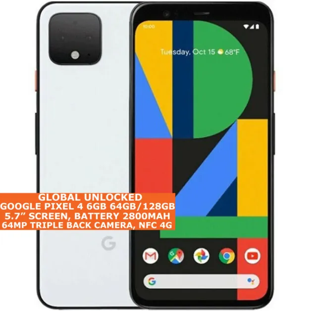 GOOGLE PIXEL 4 GLOBAL VERSION 6gb 64/128gb Octa-Core Gesicht Id Android 10 4G 3
