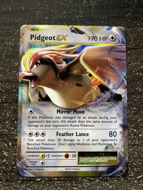 Pidgeot / Roucarnage Ex - Pokémon 64/108 Xy 12 Évolutions Neuf English