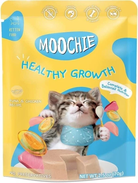 Moochie Saludable Crecimiento Bolsa 70g Mundo Ancho