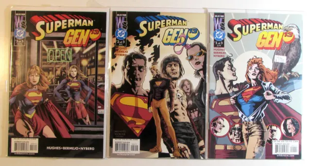 Superman Gen 13 Lot of 3 #1,2,3 DC Comics (2000) 1st Print Comic Books