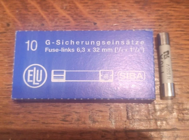 UN Fusible Ceramique 10A 10 Ampère 6,3*32mm aux Normes ROHS MARQUE SIBA GERMANY