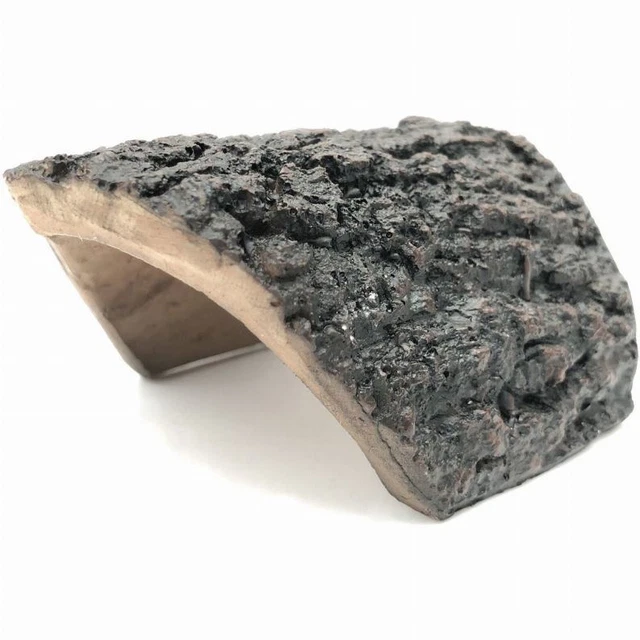 Jungle Bob Half Round Corner Log Hide Small 3.9 in. x 3.1 in. x 2 in.
