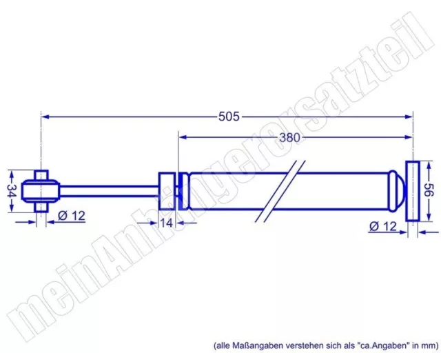 Stoßdämpfer Auflaufdämpfer Dämpfer für AL-KO Auflaufeinrichtung 251S ab Bj. 93 3