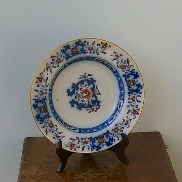 Vintage (1890's) Minton 'Floral Design' Ironstone Dessert Bowl # 2.
