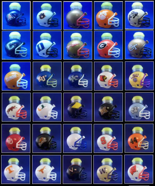 Ncaa College Football 1999 Vintage Gumball Team Helmet Sealed In Vending Capsule