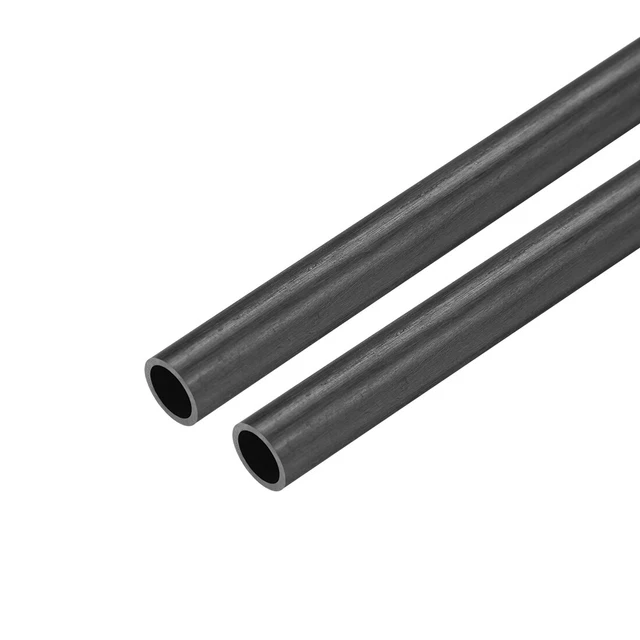 Tubo Redondo fibra carbono 5mm x 4mm x 200mm Tubos pultrusión fibra carbono 2uds