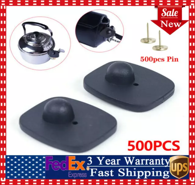 500x Clothing Anti-Theft Security Tag Sensors with Pins For EAS Clothing Retail