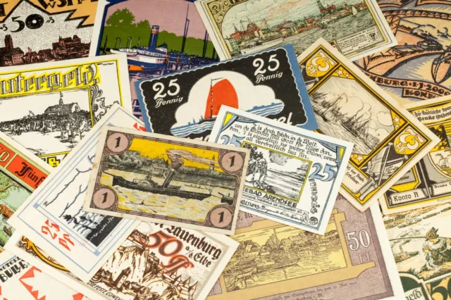 1920's Deutschland Notgeld Geld 25pc Nautisch - Blankenese, Oldenburg, Wismar