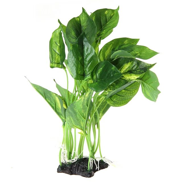 Piante Finte Per Acquario In Plastica - Decorazione Realistica 50x15 Cm, Sicura Per Pesci
